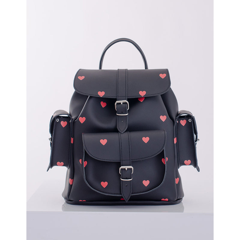 HARI RED HEARTS - Leather Backpack – GRAFEA