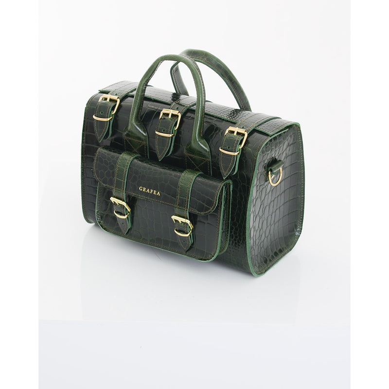 LUNA DARK GREEN CROC