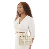 LUNA SMALL SUEDE IVORY