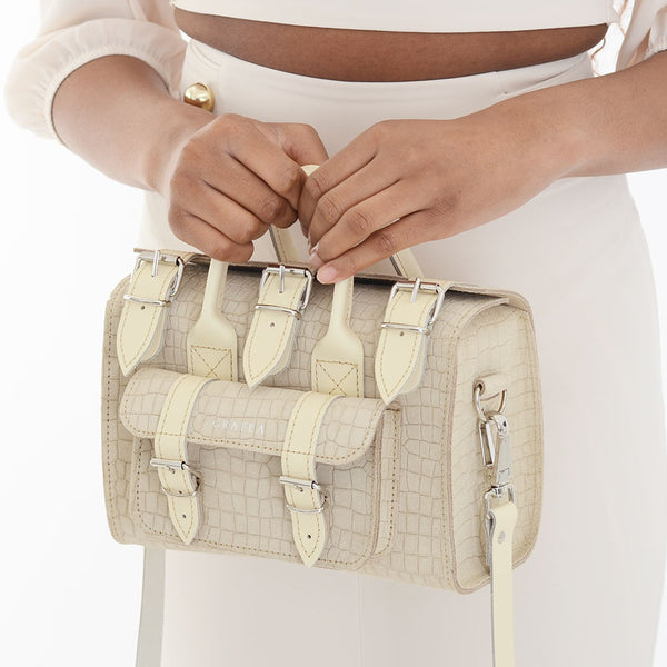 LUNA SMALL SUEDE IVORY
