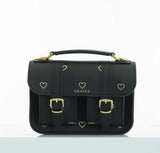 MICRO GOLDEN HEARTS BLACK