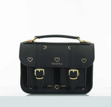 MICRO GOLDEN HEARTS BLACK