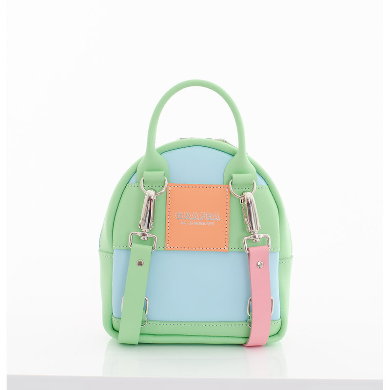 MINI ZIPPY LINA Small Leather Backpack GRAFEA