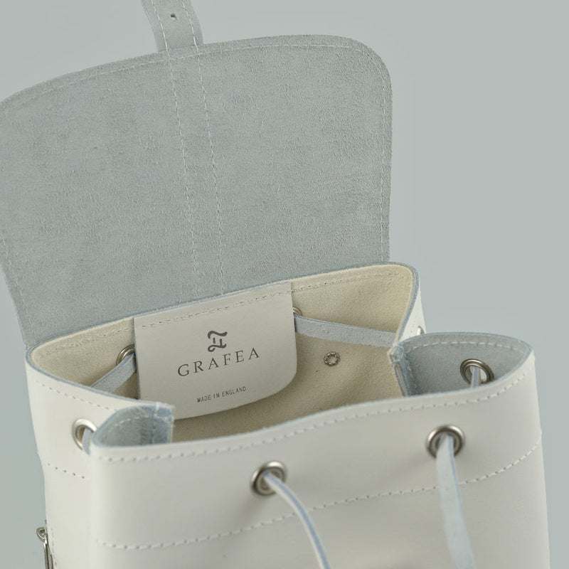 cream white leather backpack ANGEL – White Leather Backpack – GRAFEA