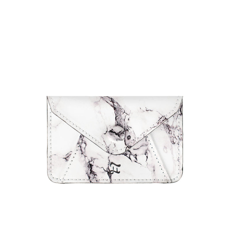 CARD WALLET WHITE MARBLE