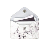 CARD WALLET WHITE MARBLE