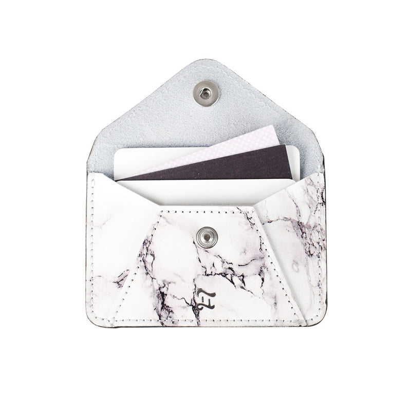 CARD WALLET WHITE MARBLE