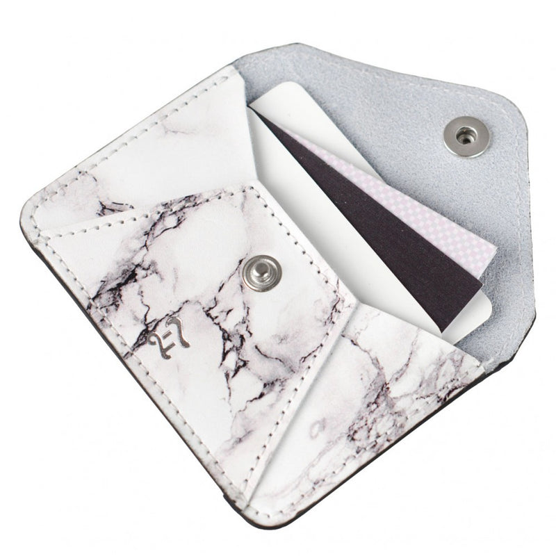 CARD WALLET WHITE MARBLE