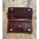 BROWN CROC WALLET
