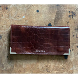 BROWN CROC WALLET