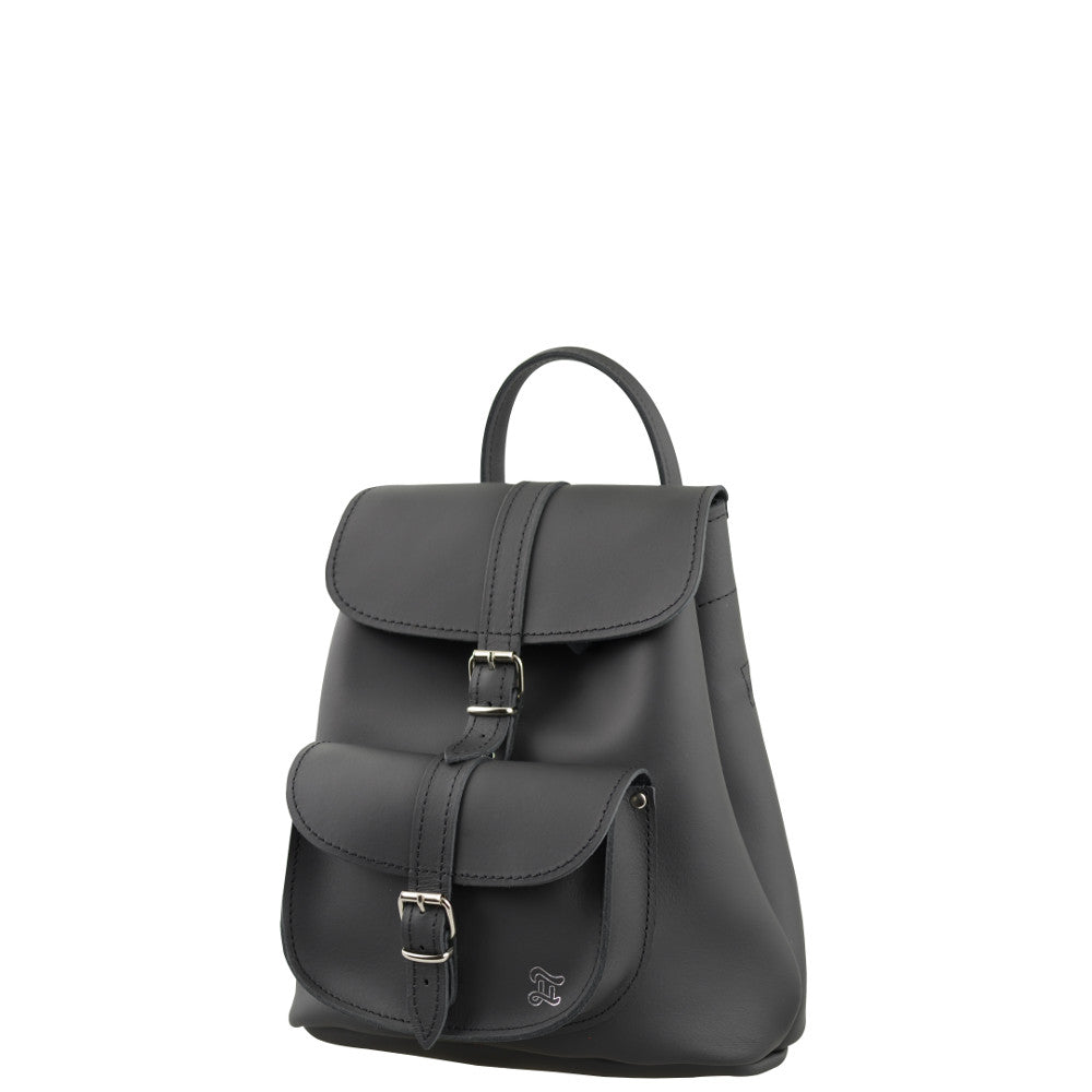black leather backpacks DUFFY