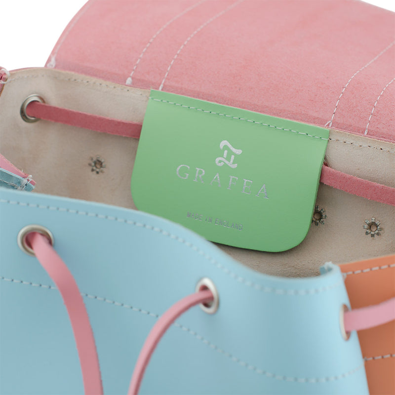 HARI II LINA - Pastel Leather Backpack – GRAFEA