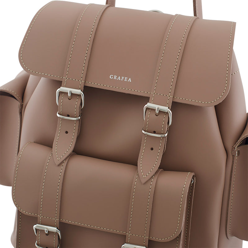 HARI II WILLOW Leather Backpack – GRAFEA - Main Image