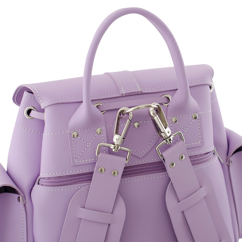 LAVENDER Leather Backpack GRAFEA