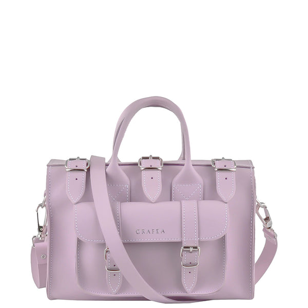 LUNA LILAC Womens Leather Shoulder Bag GRAFEA