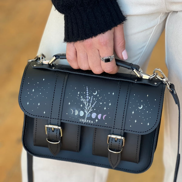 MICRO LAVENDER MOON Mini Leather Satchel – GRAFEA