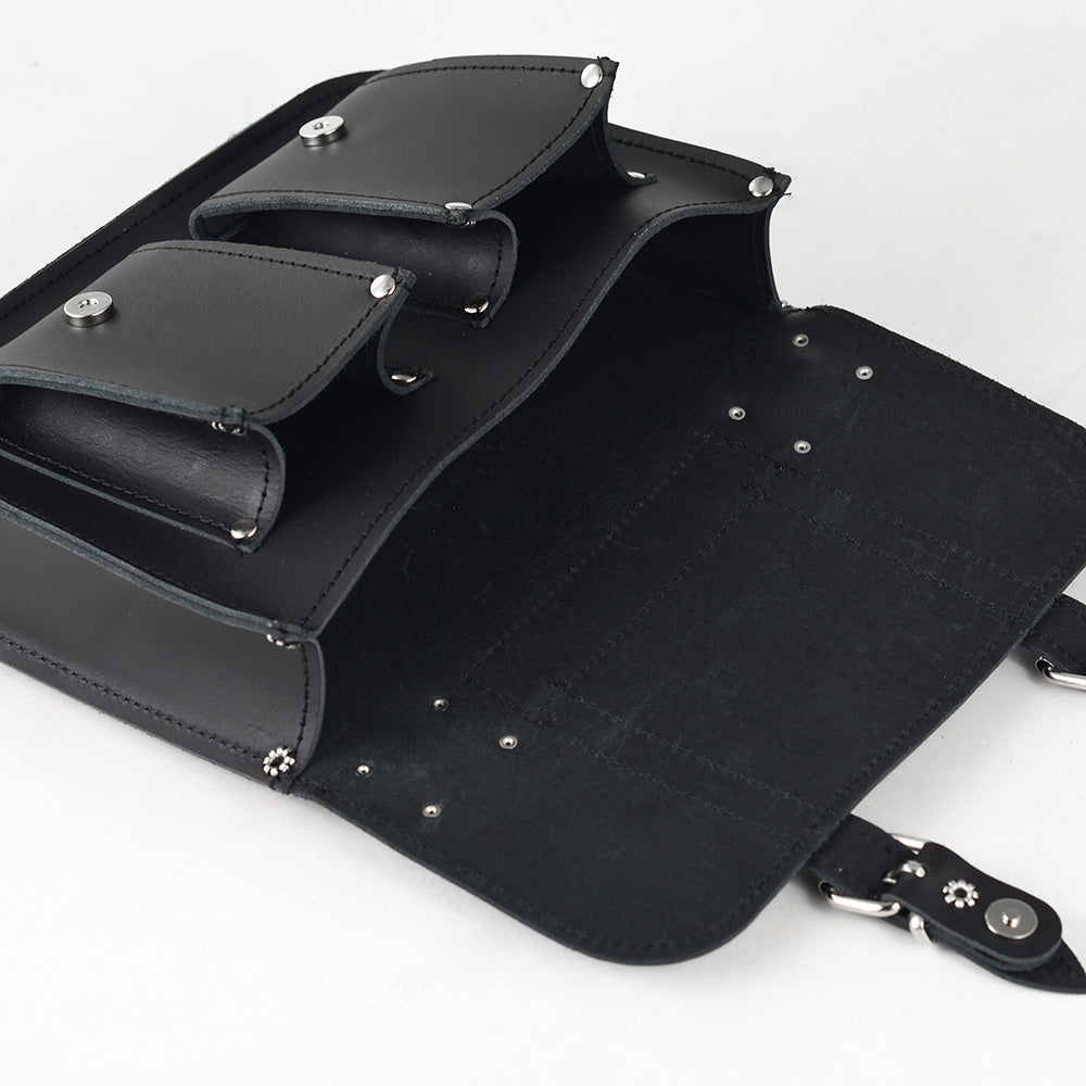 MICRO BLACK Mini Leather Satchel GRAFEA