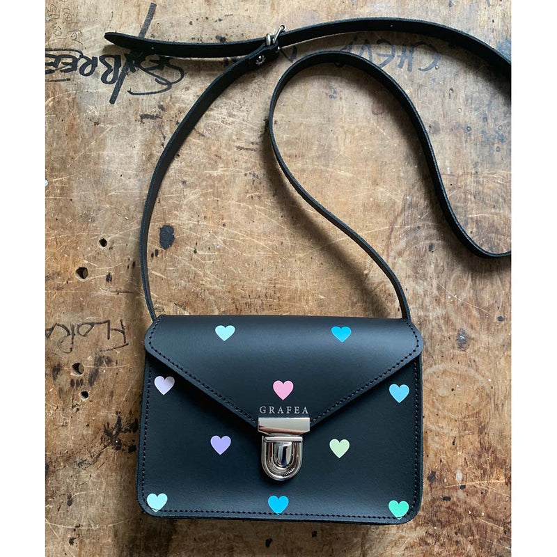 SMALL CROSSBODY PASTEL HEARTS   W